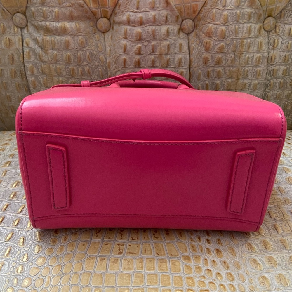 Givenchy Shiny Lord Calfskin Mini Antigona in Hot Pink - Picture 7 of 15